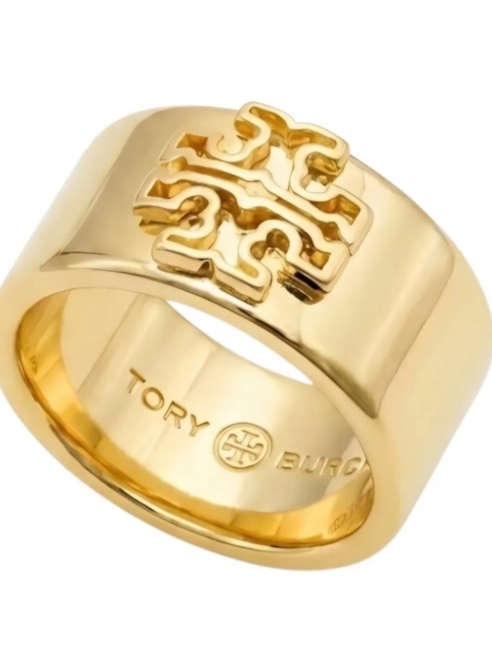 Tory Burch Double T Wide Band Ring